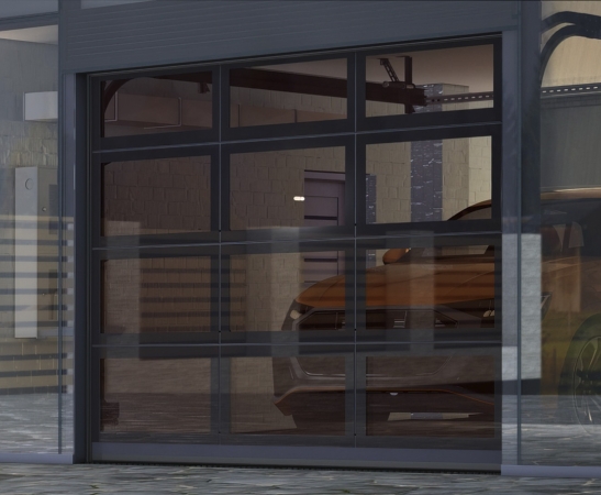 Панорамные ворота Алютех AluPro в Александровском