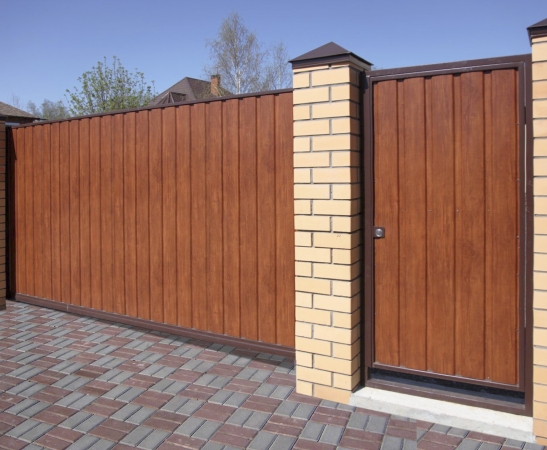 Ворота из металлического сайдинга в Александровском