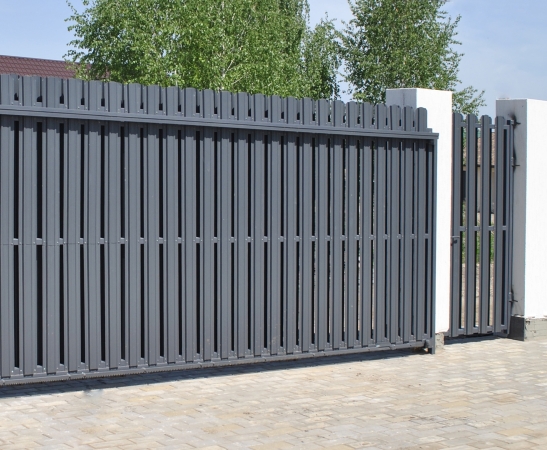 Ворота из штакетника в Александровском